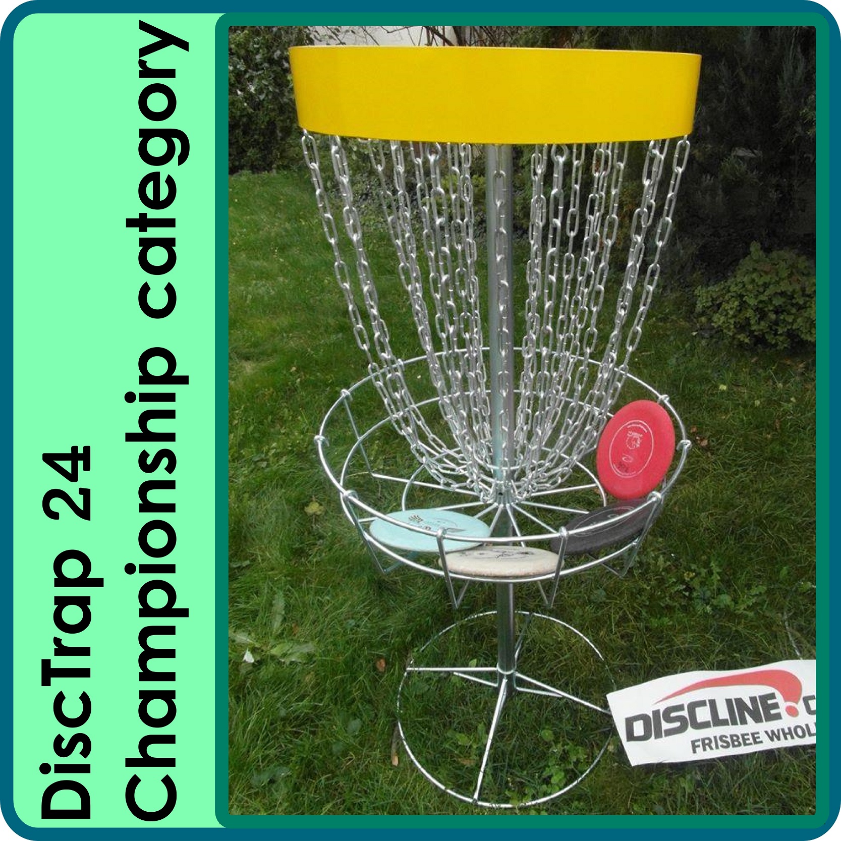 portable discgolf basket