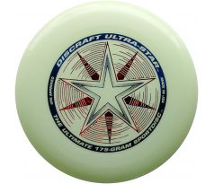 Discraft Ultra-Star 175g Phosphorus Ultimate Frisbee.