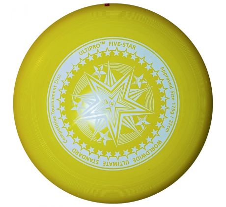Yikun UltiPro-FiveStar Yellow Ultimate frisbee disc