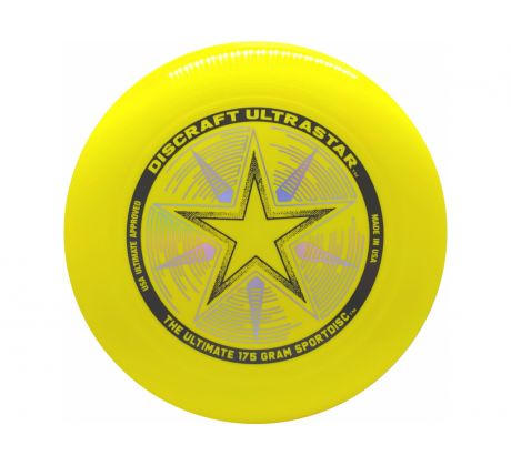 Discraft Ultra-Star Yellow Ultimate Frisbee disc